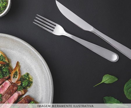 Faca para Churrasco em Inox Angra | Westwing