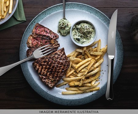 Faca para Churrasco em Aço Inox Forjado Vicenza | Westwing