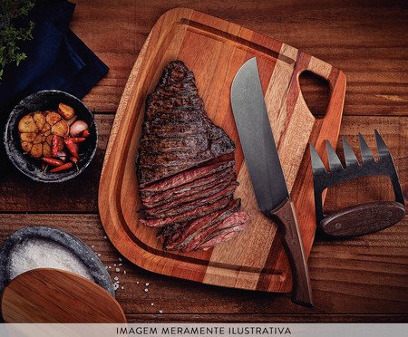 Jogo para Churrasco em Inox Black | Westwing