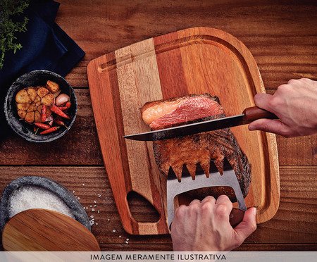 Jogo para Churrasco em Inox Black | Westwing