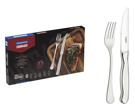 Jogo para Churrasco em Inox Zurique | Westwing