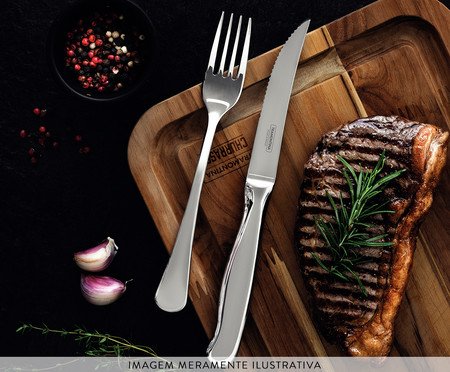 Jogo para Churrasco em Inox Zurique | Westwing