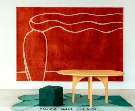 Tapete Figura Só de Tarsila do Amaral Terracota | Westwing