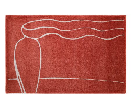 Tapete Figura Só de Tarsila do Amaral Terracota | Westwing