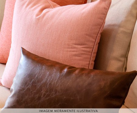 Kit Almofadas Sakura Tons Coral e Marrom | Westwing