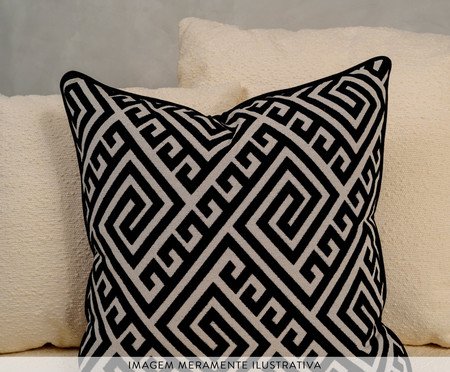 Kit Almofadas Bordô Preto e Marsala | Westwing