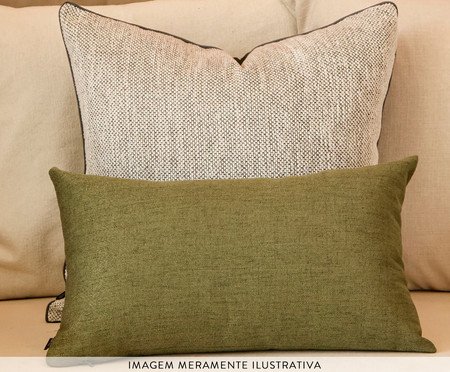 Kit Almofadas Névoa Cinza e Verde Oliva | Westwing