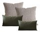 Kit Almofadas Névoa Cinza e Verde Oliva, multicolor | WestwingNow
