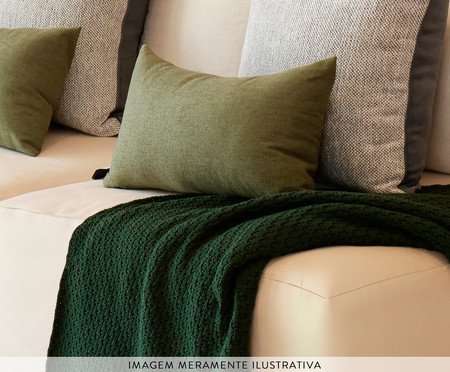 Kit Almofadas Névoa Cinza e Verde Oliva | Westwing