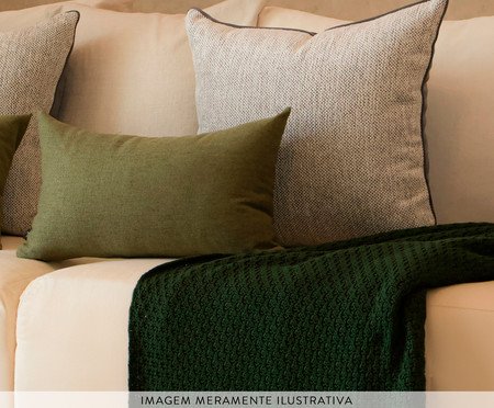 Kit Almofadas Névoa Cinza e Verde Oliva | Westwing