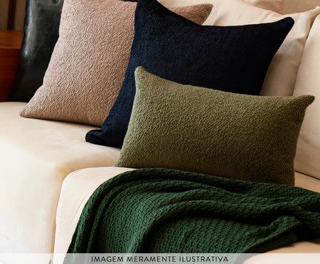 Kit Almofadas Boreal em Couro Black e Bouclê | Westwing