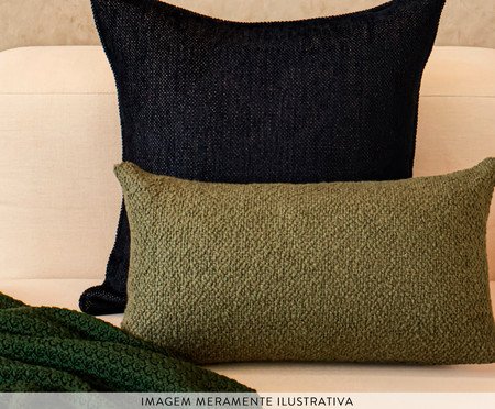 Kit Almofadas Nogueira Azul Marinho e Verde Musgo | Westwing