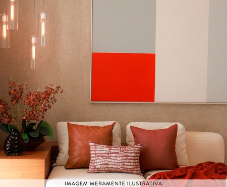 Kit Almofadas Flora em Couro e Tear Marsala | Westwing