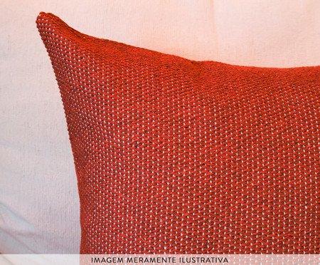 Kit Almofadas Flora em Couro e Tear Marsala | Westwing