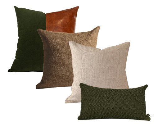 Kit Almofadas Arbóreo Fendi e Tricot Verde, multicolor | WestwingNow