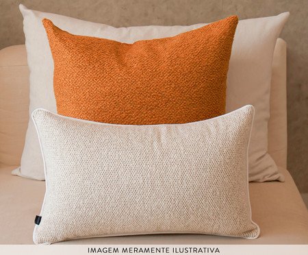 Kit Almofadas Áurea Caramelo e Azul Marinho | Westwing