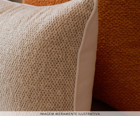 Kit Almofadas Áurea Caramelo e Azul Marinho | Westwing