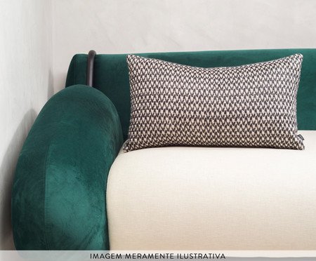 Kit Almofadas Bruma Preto e Verde Floresta | Westwing