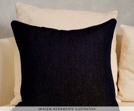 Kit Almofadas Circle Tons Azul Marinho e Marsala Listras | Westwing