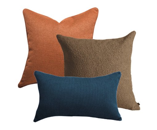 Kit Almofadas Solo Turquesa e Acobreado, multicolor | WestwingNow