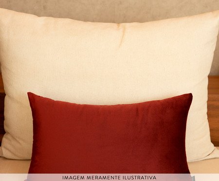 Kit Almofadas Aurora Geométrico Preto e Marsala | Westwing