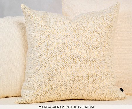 Kit Almofadas Damasco Tons Caramelo e Off-White | Westwing