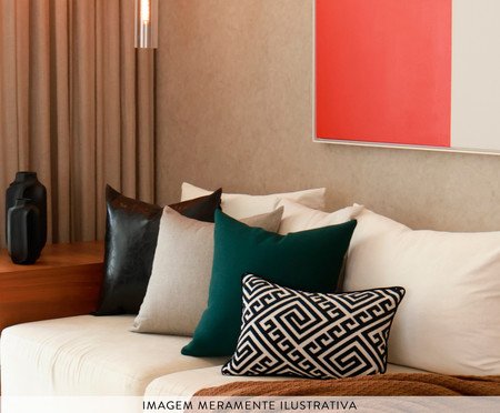 Kit Almofadas Safira Geométrico Preto e Verde Floresta | Westwing