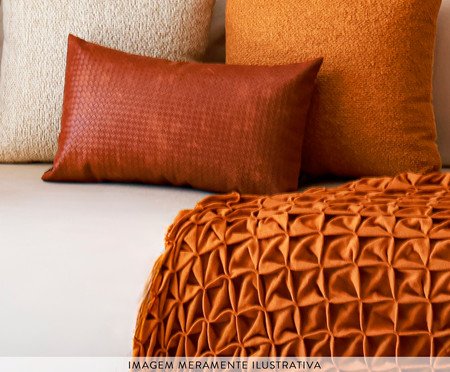 Kit Almofadas Serena em Bouclê Caramelo | Westwing