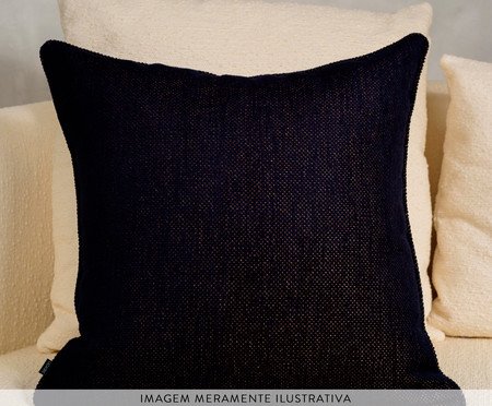 Kit Almofadas Essence Listras Azul Marinho e Marsala Listras | Westwing