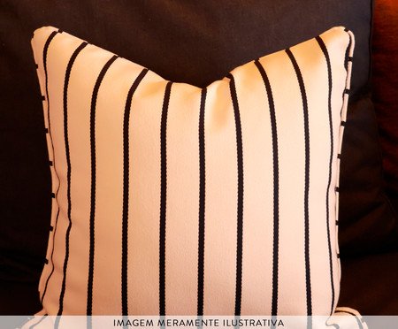 Kit Almofadas Essence Listras Azul Marinho e Marsala Listras | Westwing