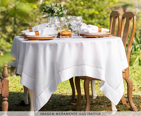 Toalha de mesa Miami Branco | Westwing