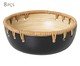 Jogo de Bowls Duo Rattan Preto, Preto | WestwingNow