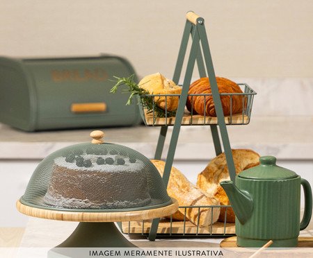Cesto Duplo Enjoy Verde | Westwing