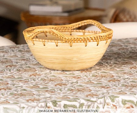 Bowl com Alça Duo Rattan | Westwing