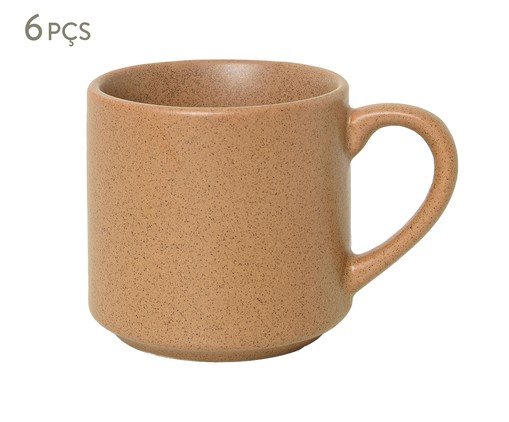 Jogo de Xícaras para Café Peter Conhaque, Bege | WestwingNow