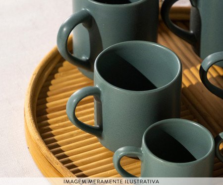 Jogo de Xícaras para Café Peter Folha | Westwing