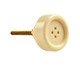 Puxador Bouton Creme, Branco | WestwingNow