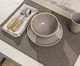 Jogo de Lugar Americano Loom Liva Taupe, Cinza | WestwingNow