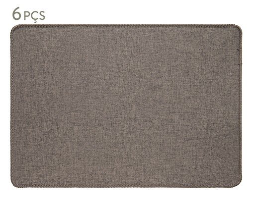 Jogo de Lugar Americano Loom Liva Taupe, Cinza | WestwingNow