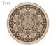 Jogo de Lugar Americano Mandala Taupe, Marrom | WestwingNow
