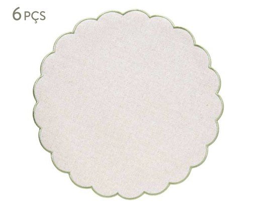 Jogo de Lugar Americano Debrum Olive, Cinza | WestwingNow