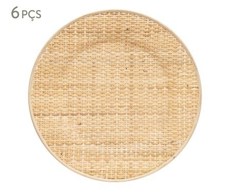 Jogo de Sousplat Rattan Leif | Westwing