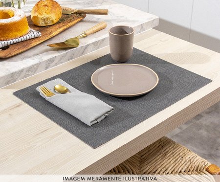 Jogo de Lugar Americano Cozy Dak Grey | Westwing