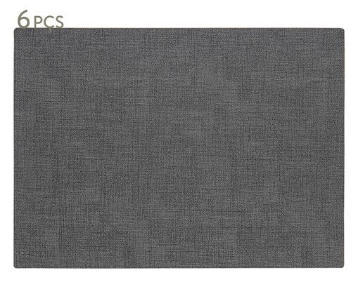 Jogo de Lugar Americano Cozy Dak Grey, Cinza | WestwingNow