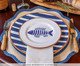 Jogo de Lugar Americano Redondo Lola Azul, Bege | WestwingNow