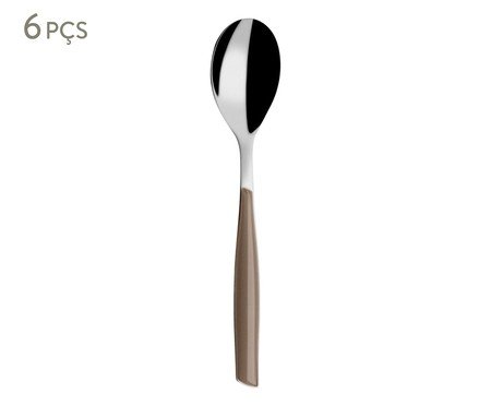 Jogo de Colheres para Café em Inox Tabaco Glamour Bugatti | Westwing