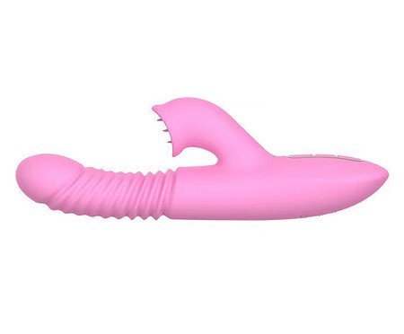 Vibrador Vai e Vem e Língua com Aquecimento Flick - Rosa | Westwing