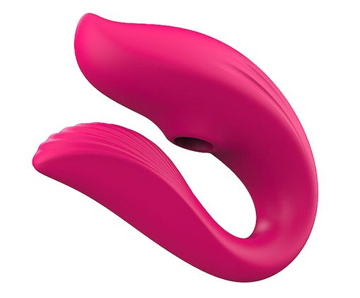 Vibrador e Sugador casal Via App Adois - Magenta, red | WestwingNow