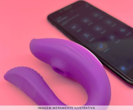 Vibrador e Sugador casal Via App Adois - Roxo | Westwing