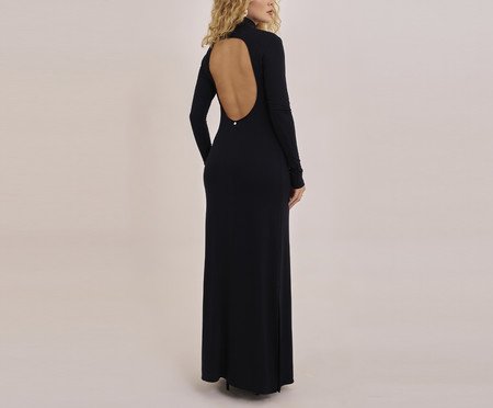 Vestido Manga Longa Julia Preto | Westwing
